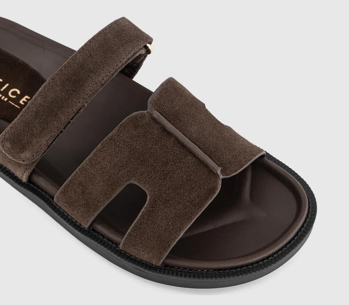 Serena Cut Out Two Strap Footbed Sandals