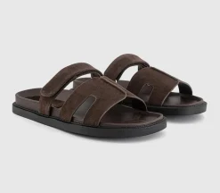 Serena Cut Out Two Strap Footbed Sandals