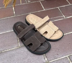 Serena Cut Out Two Strap Footbed Sandals