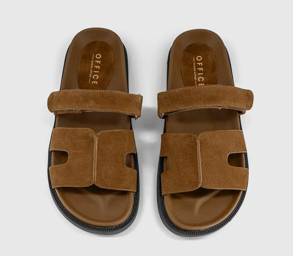 Serena Cut Out Two Strap Footbed Sandals
