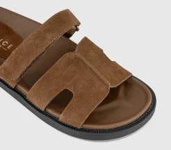 Serena Cut Out Two Strap Footbed Sandals