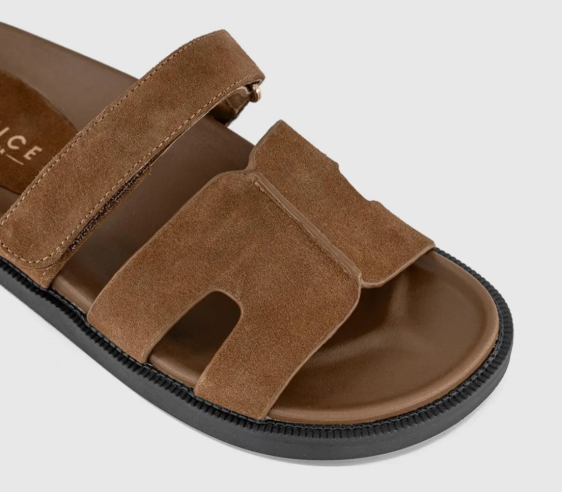 Serena Cut Out Two Strap Footbed Sandals