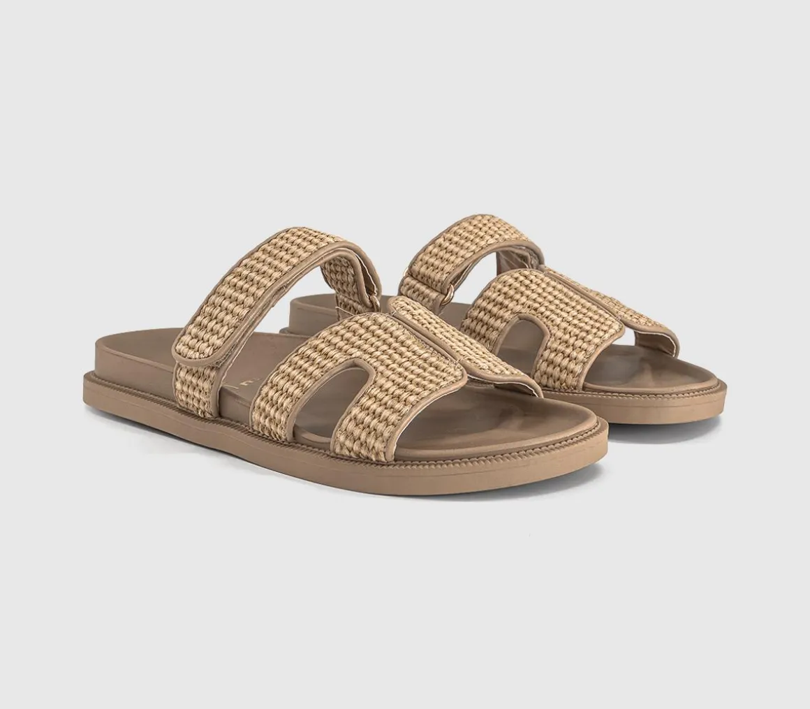 Serena Cut Out Two Strap Footbed Sandals