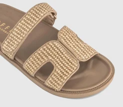 Serena Cut Out Two Strap Footbed Sandals