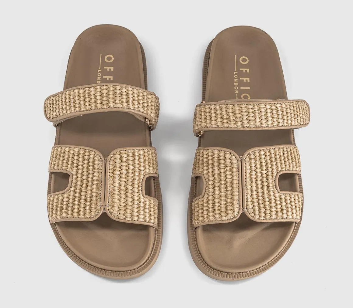 Serena Cut Out Two Strap Footbed Sandals