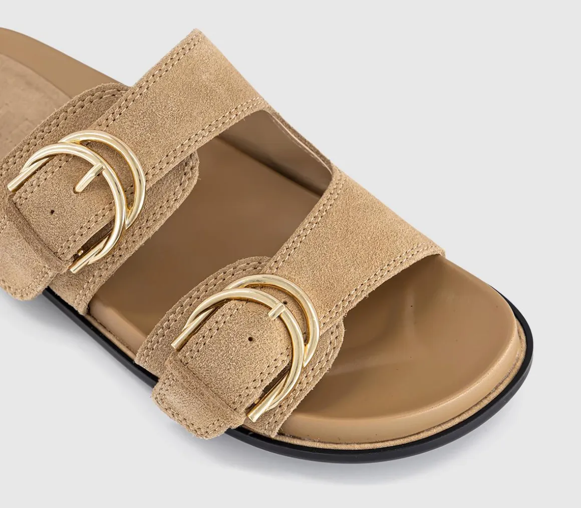 Shania Double Buckle Footbed Sandals