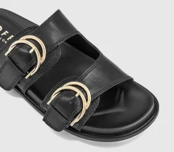 Shania Double Buckle Footbed Sandals