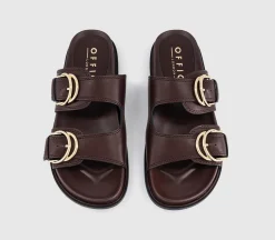 Shania Double Buckle Footbed Sandals