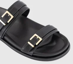 Shine Double Band Footbed Sliders