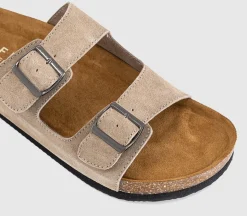 Sidney Double Buckle Footbed Sandals