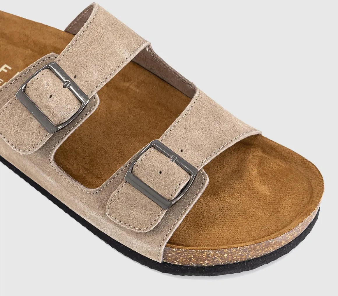 Sidney Double Buckle Footbed Sandals