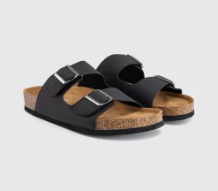Sidney Double Buckle Footbed Sandals