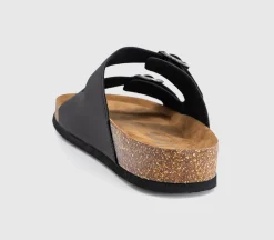 Sidney Double Buckle Footbed Sandals