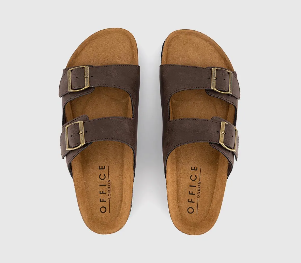 Sidney Double Buckle Footbed Sandals
