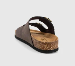 Sidney Double Buckle Footbed Sandals