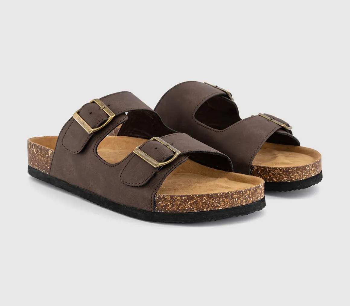 Sidney Double Buckle Footbed Sandals