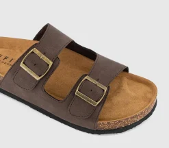 Sidney Double Buckle Footbed Sandals