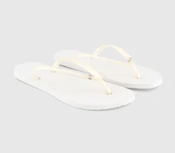 Slim Crystal Flip Flops