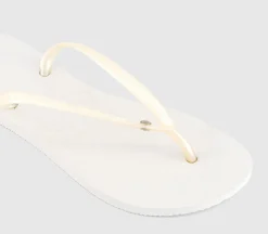 Slim Crystal Flip Flops