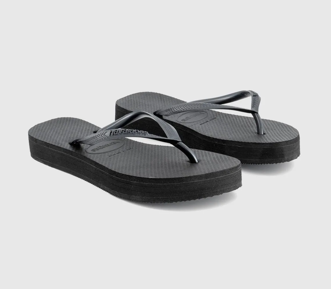 Slim Platform Flip Flops