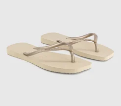 Slim Square Flip Flops