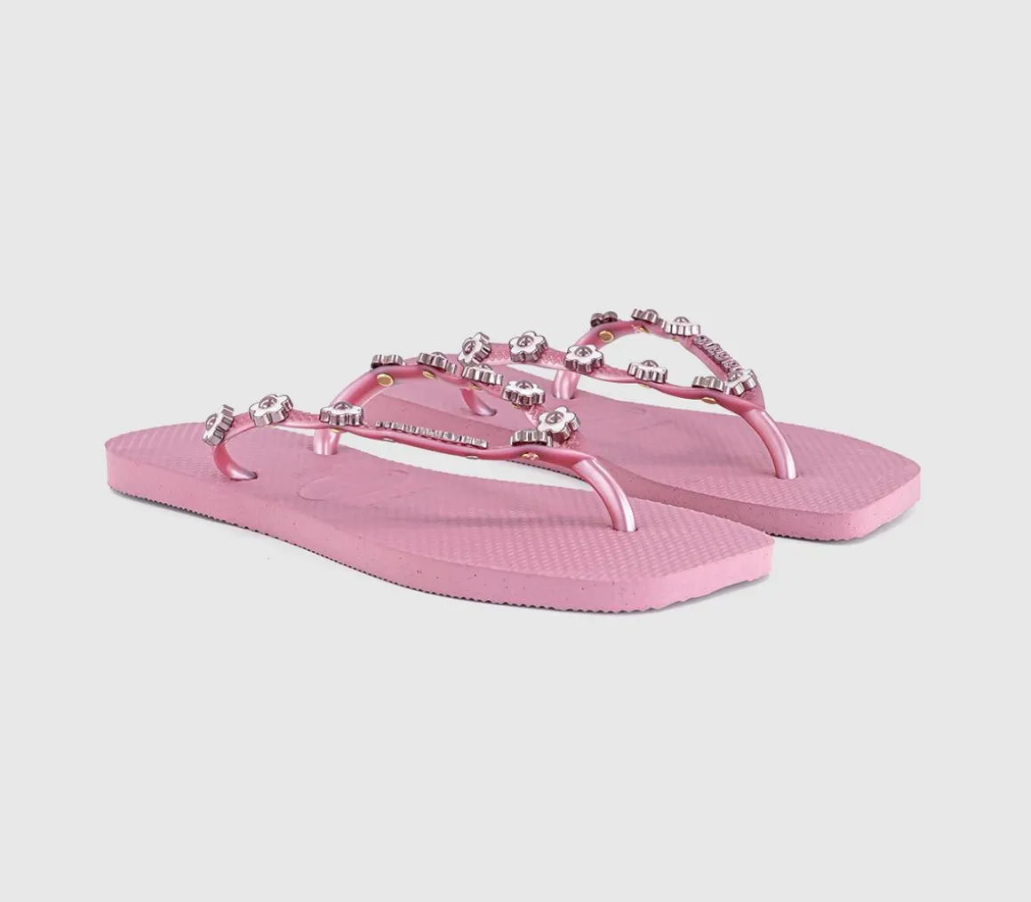 Slim Square Stylish Flip Flops