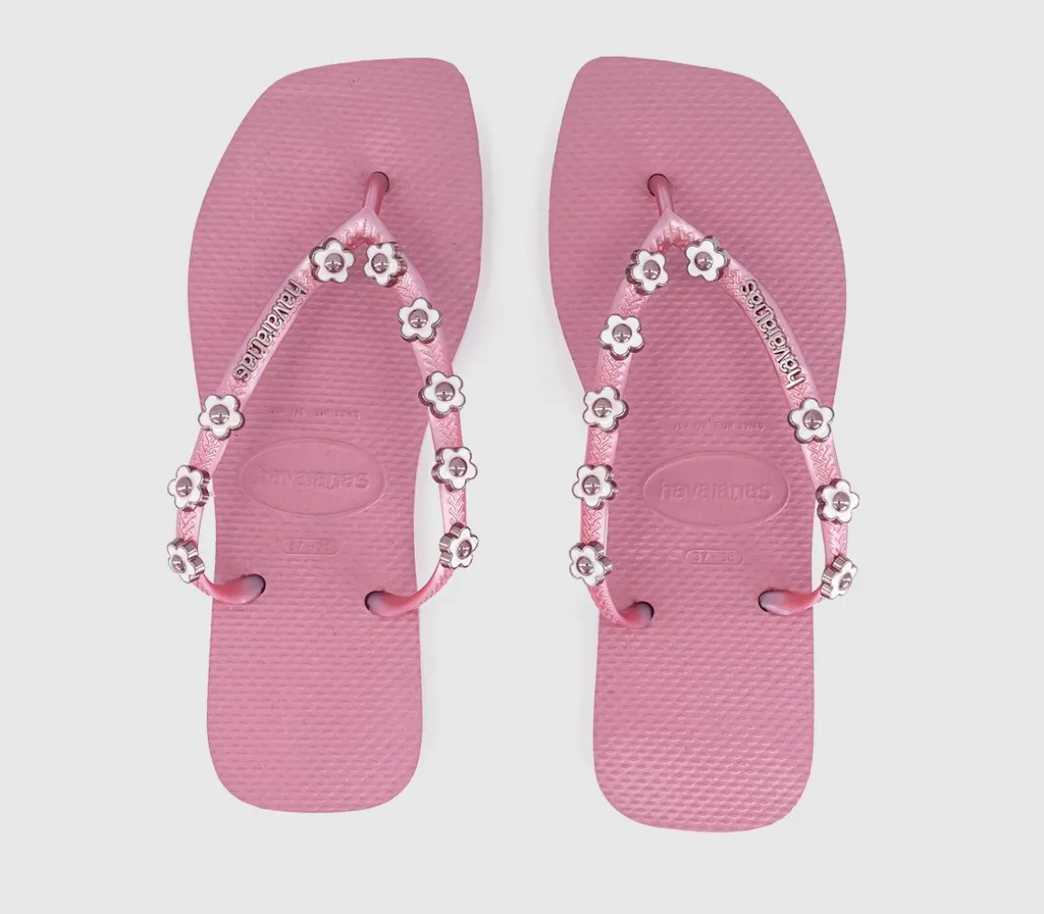 Slim Square Stylish Flip Flops