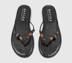 Soleil Beaded Toe Post Sandals