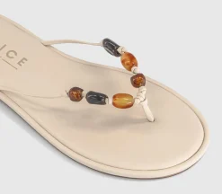 Soleil Beaded Toe Post Sandals