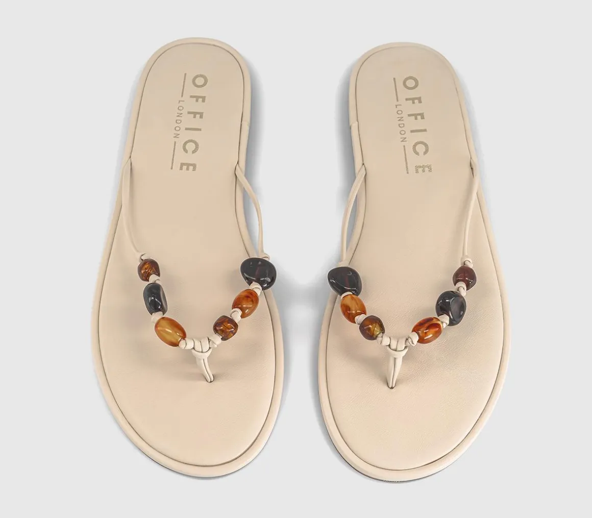 Soleil Beaded Toe Post Sandals