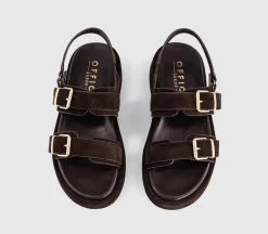 Springs Double Buckle Platform Sandals