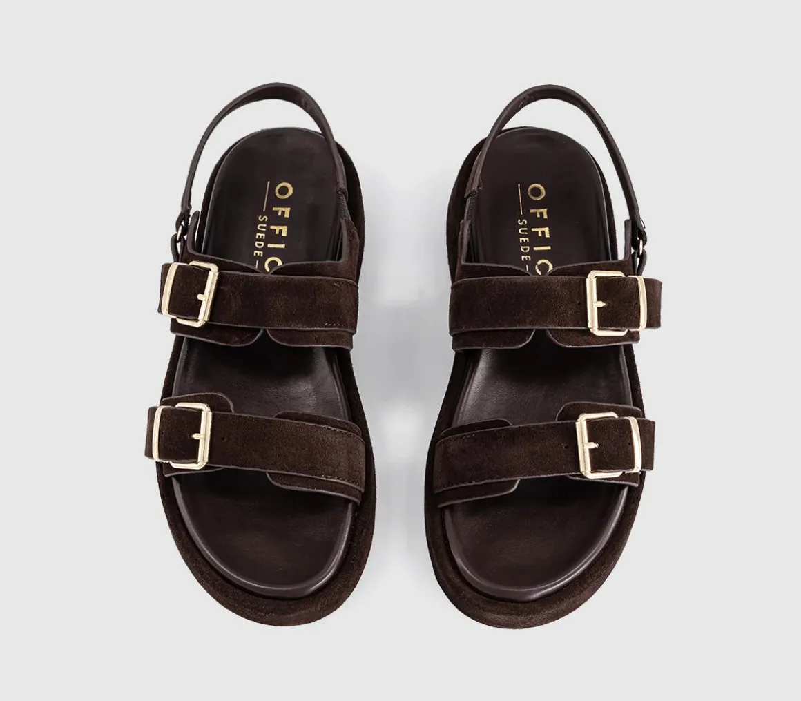 Springs Double Buckle Platform Sandals