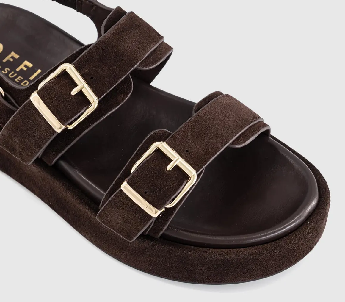 Springs Double Buckle Platform Sandals