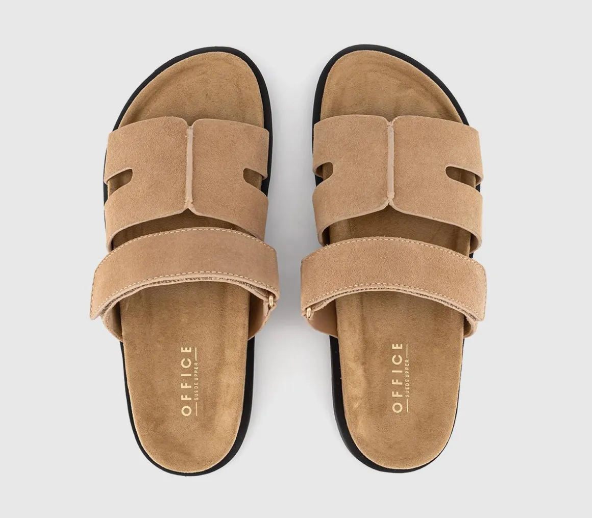 Stepney Cut Out Two Strap Footbed Sandals M