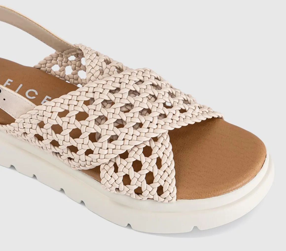 Suki Woven Cross Over Platform Sandals
