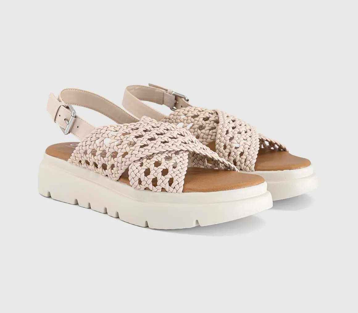 Suki Woven Cross Over Platform Sandals