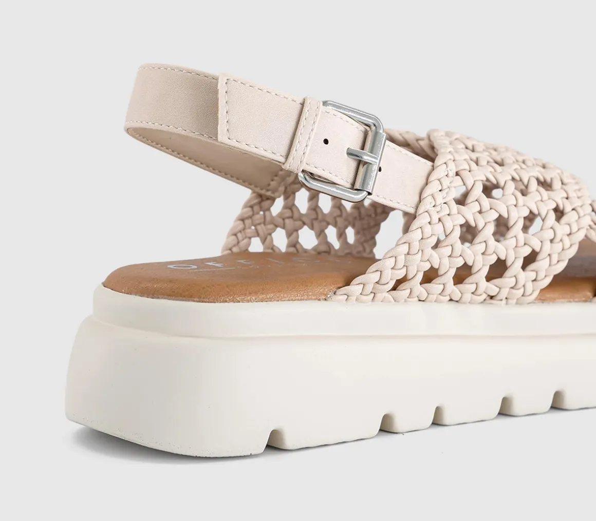 Suki Woven Cross Over Platform Sandals