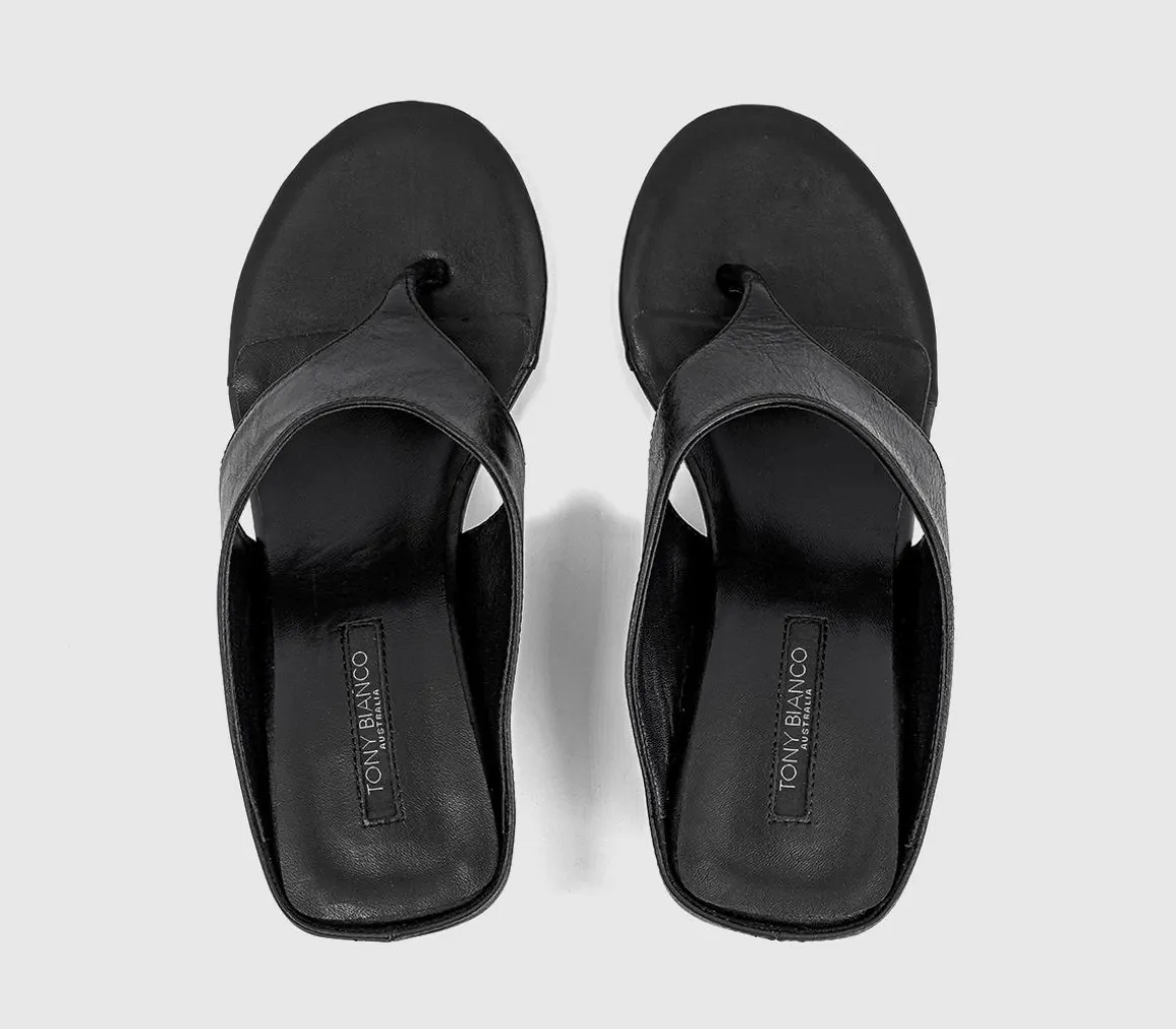 Swift Toe Post Wedge Heels