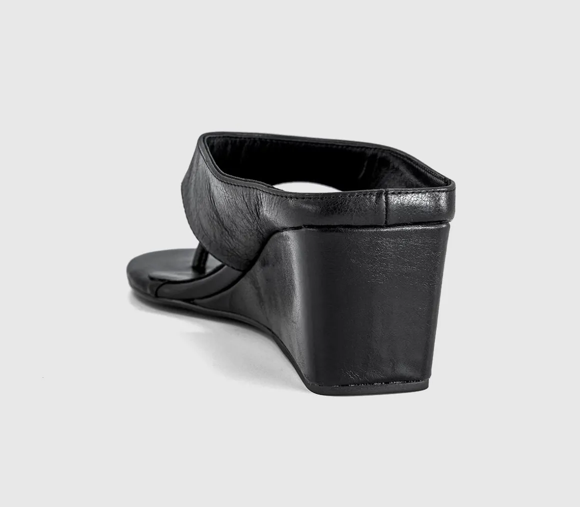 Swift Toe Post Wedge Heels