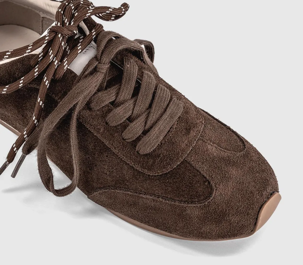 Talon Slim Sole Suede Runner Trainers