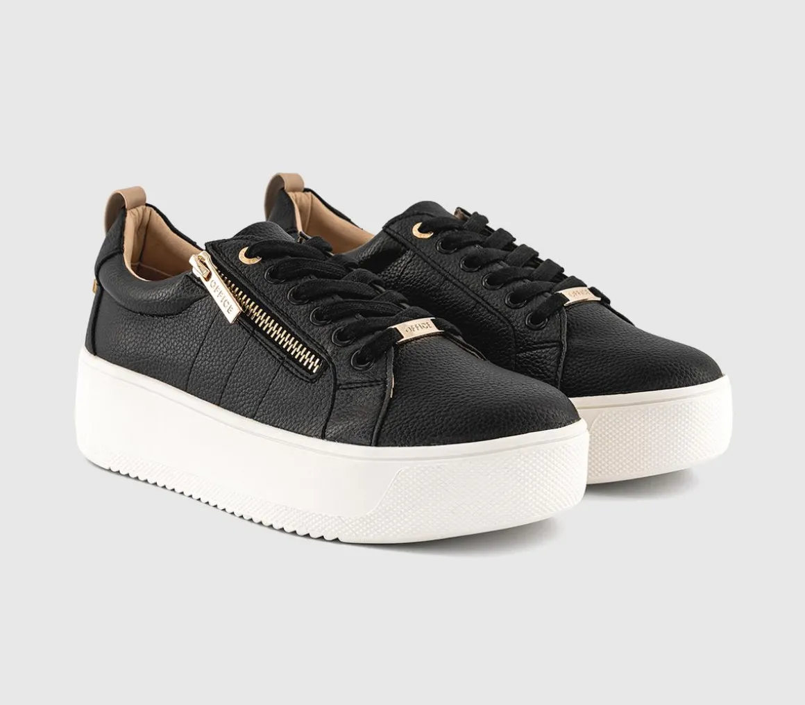 Tangle Zip Detail Platform Trainers