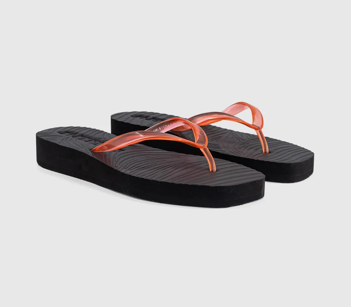 Tapered Platform Flip Flops