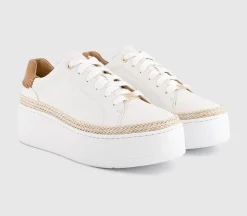 Terri Jute Platform Lace Up Trainers
