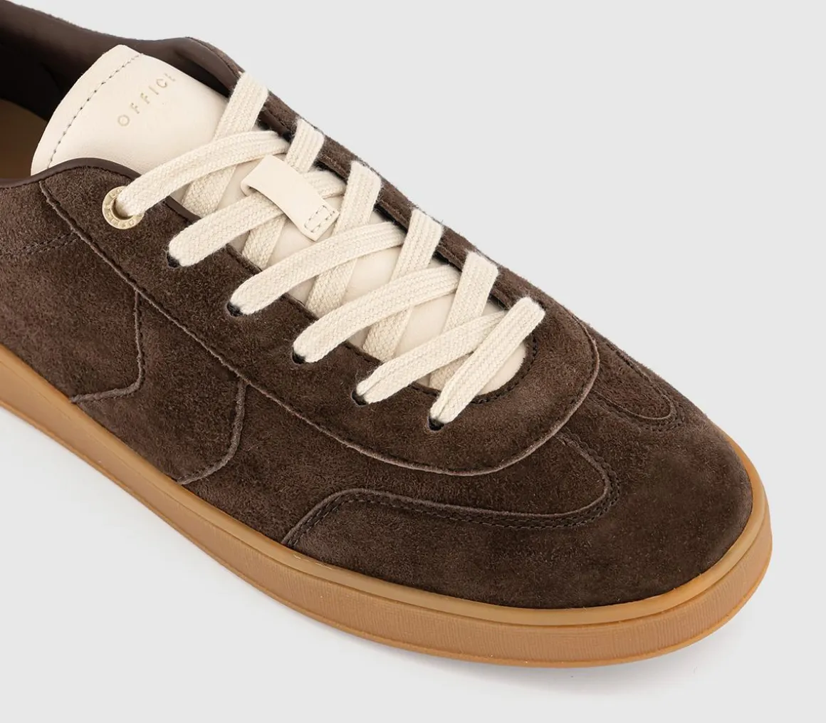 Thrive Lace Up Suede Cup Sole Trainers