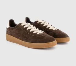 Thrive Lace Up Suede Cup Sole Trainers