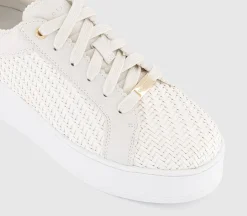 Tizzy Woven Platform Lace Up Trainers
