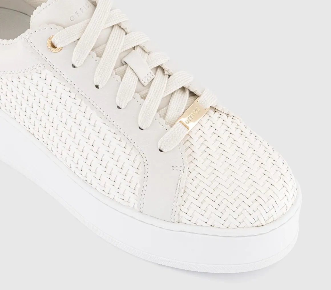Tizzy Woven Platform Lace Up Trainers