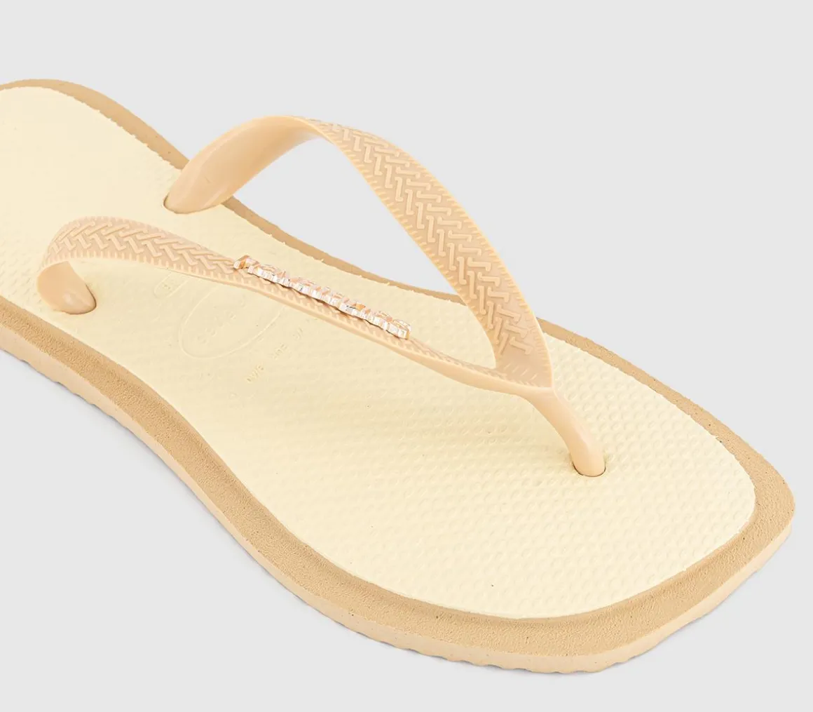 Top Square Fusion Flip Flops
