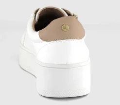 Trinity Zip Detail Lace Up Platform Trainers