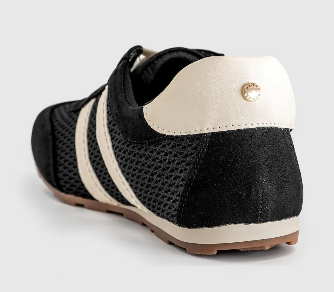 Tropical Mesh Slim Sole Lace Up Trainers